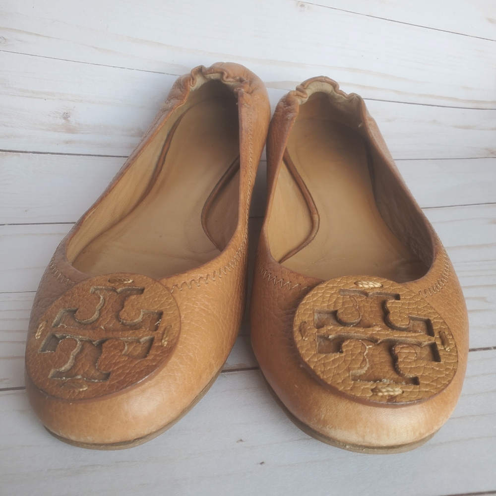 Women’s TORY BURCH Reva Tumbled Leather Logo